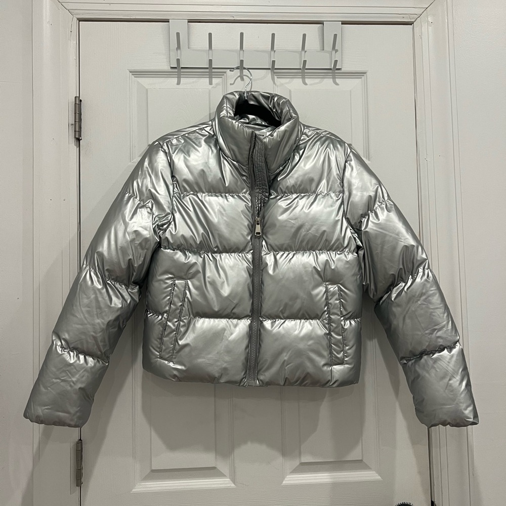 superdown Silver Puffer Jacket